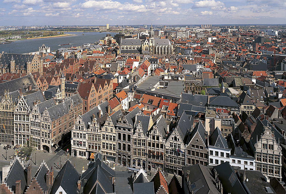 ANTWERP, from the Main Square to St Paul church