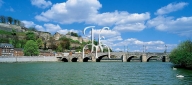 Namur, the Meuse at the bridge of Jambes