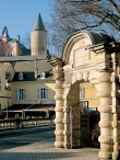 Luxembourg city, portal of the château of Mansfeld.