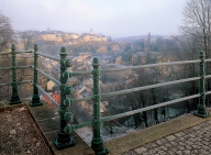 Luxembourg city, promenades aménagées sur les anciens forts