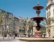 Luxembourg city, place de Paris, plateau Bourbon