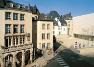 Luxembourg city, place du Marché-aux-Poissons et le Musée national d...