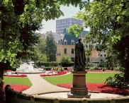 Luxemburg stad, de &quot;groene kroon&quot;, gemeentepark