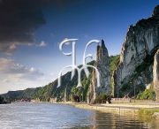 The rock of Bayard in Dinant