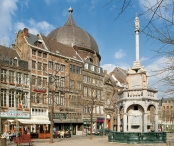 LIEGE, the Place du Marché and the Perron fountain