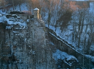 Luxembourg city, octogonal sentry box, below the Avranches Boulevard