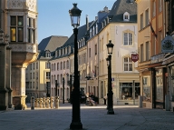 Luxembourg city, Marché-aux-Herbes.