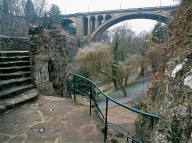 Luxembourg city, Adolph Bridge.