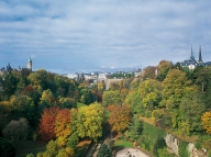 Luxembourg city, Pétrusse valley.