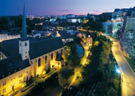 Luxembourg city, the Corniche and the Grund.