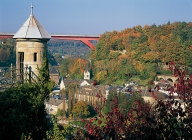 Luxembourg city, view of Pfaffenthal.