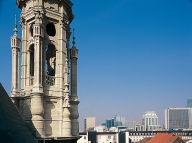 Brussels, bell tower of the church of Saint John the Baptist