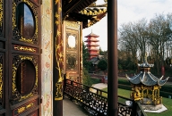 Brussels, The Chinese Pavilion and the Japenese Tower