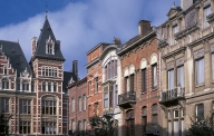 BRUSSELS, Schaerbeek City Hall and Avenue Foch