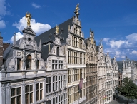 ANTWERP, houses of the Main Square