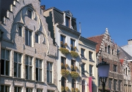ANTWERP, Oude Koornmarkt with &quot;De CLuyse&quot; Gothic house